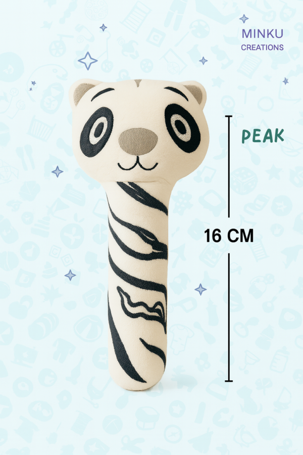 Soft Rattle Toy for Babies|Easy-to-Hold Grip|Plush Rattle for Sensory Play|Motor Skills & Bonding|Travel Friendly |3+ Months