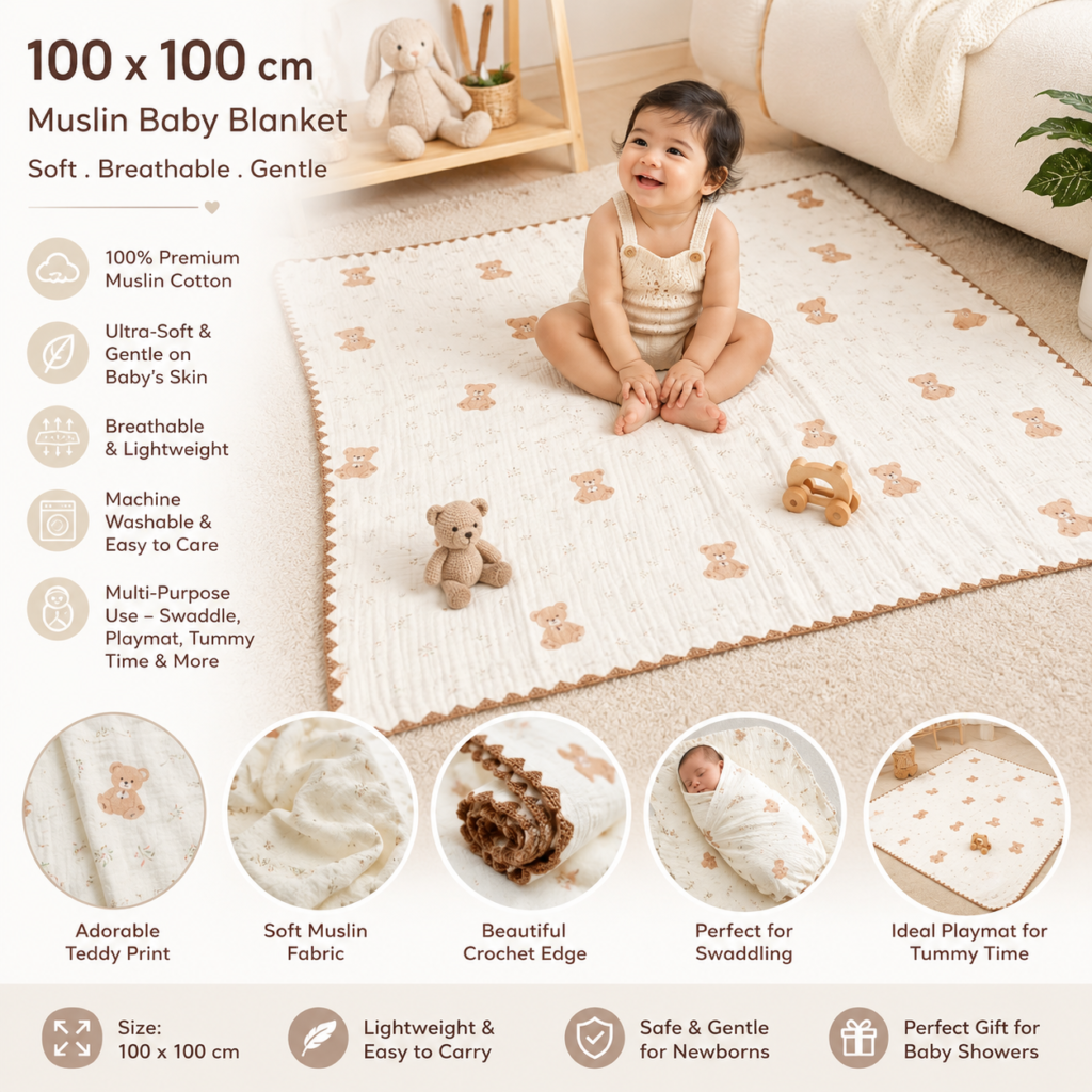 Baby Blanket | Baby Wrap Fluffy Receiving Blanket