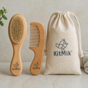 KitMik Baby Hair Brush & Comb for Newborns, Infants & Toddlers - Image 7