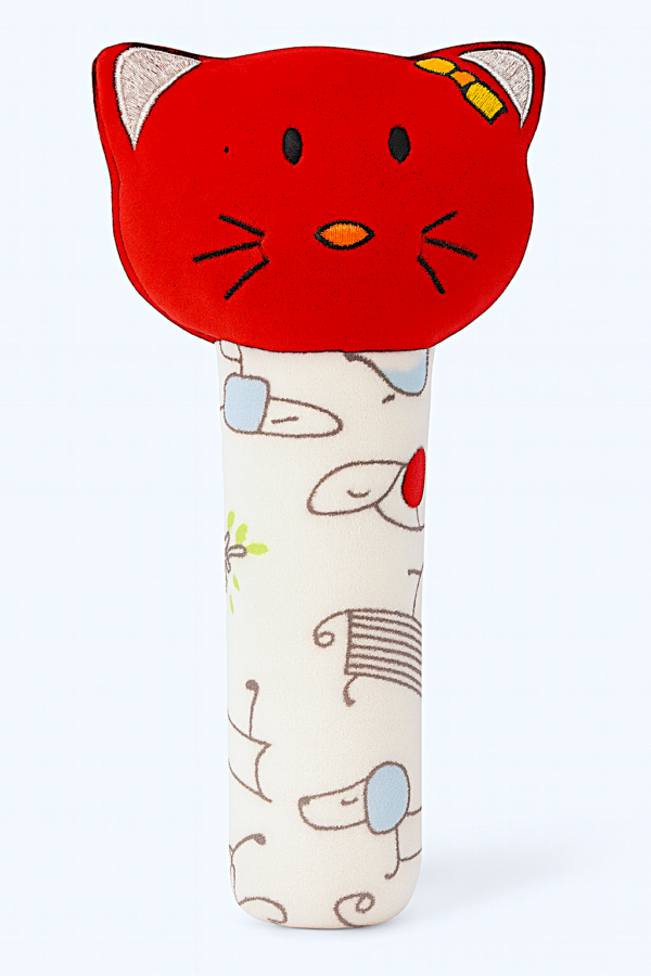Soft Rattle Toy for Babies|Easy-to-Hold Grip|Plush Rattle for Sensory Play|Motor Skills & Bonding|Travel Friendly |3+ Months