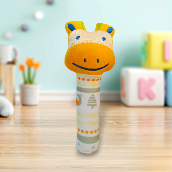 Soft Rattle Toy for Babies|Easy-to-Hold Grip|Plush Rattle for Sensory Play|Motor Skills & Bonding|Travel Friendly |3+ Months